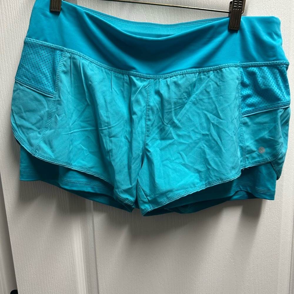 Layer 8 Women's Blue Athletic Short size L/NWOT# 652
